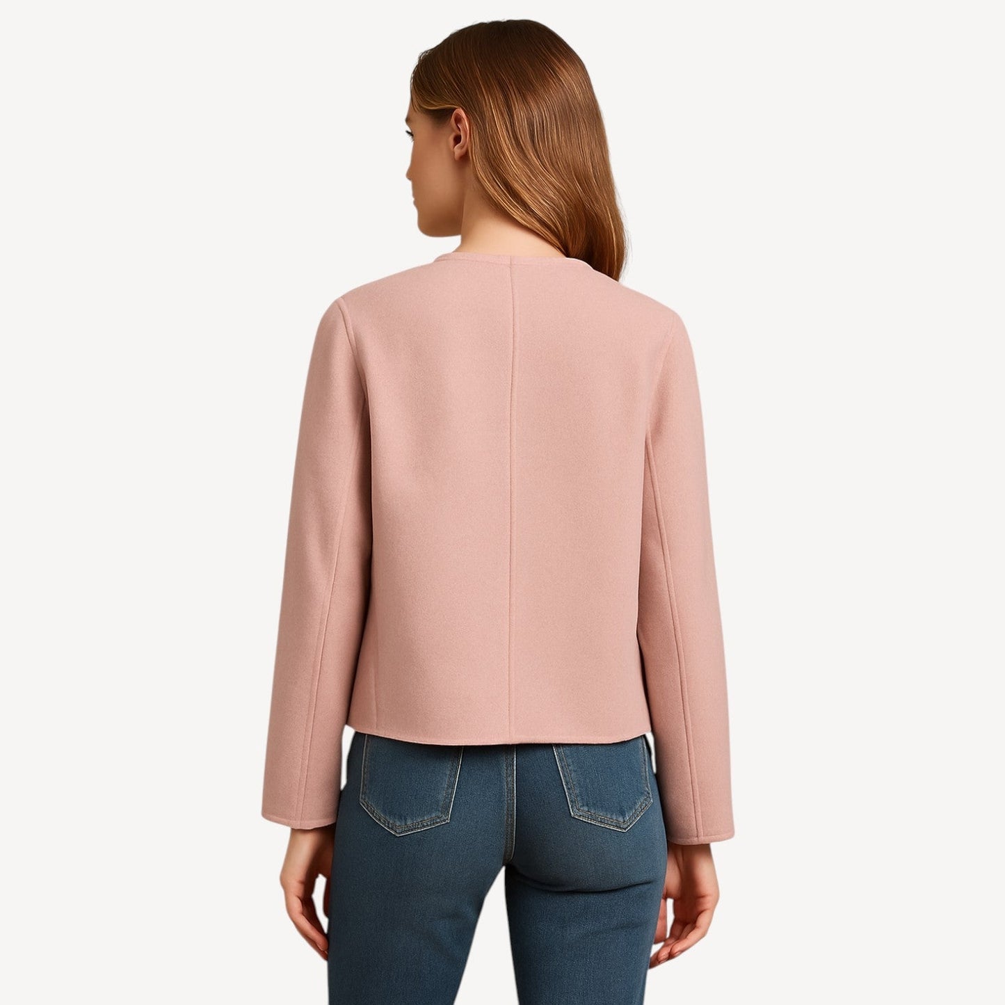 Davies – Elegante Dames Korte Jas met Goudkleurige Knopen