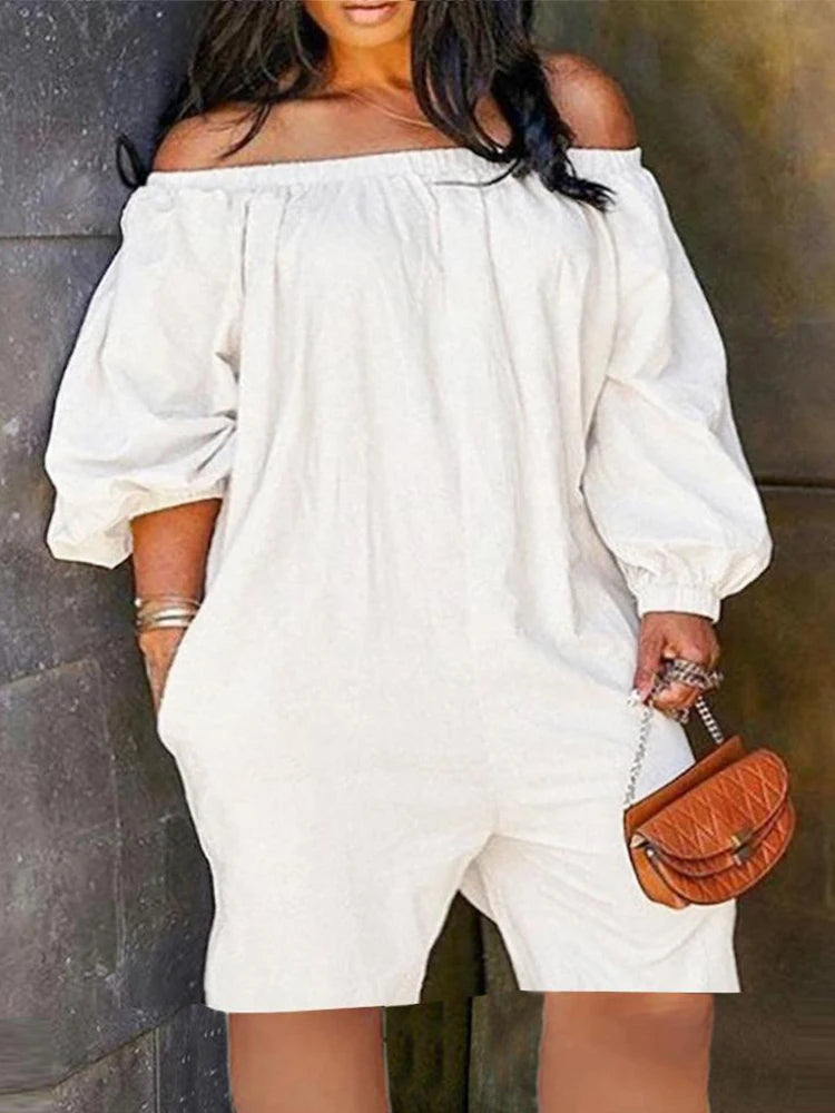 Plus Size Jumpsuit Trendy Zomerkleding Speelse Stijl