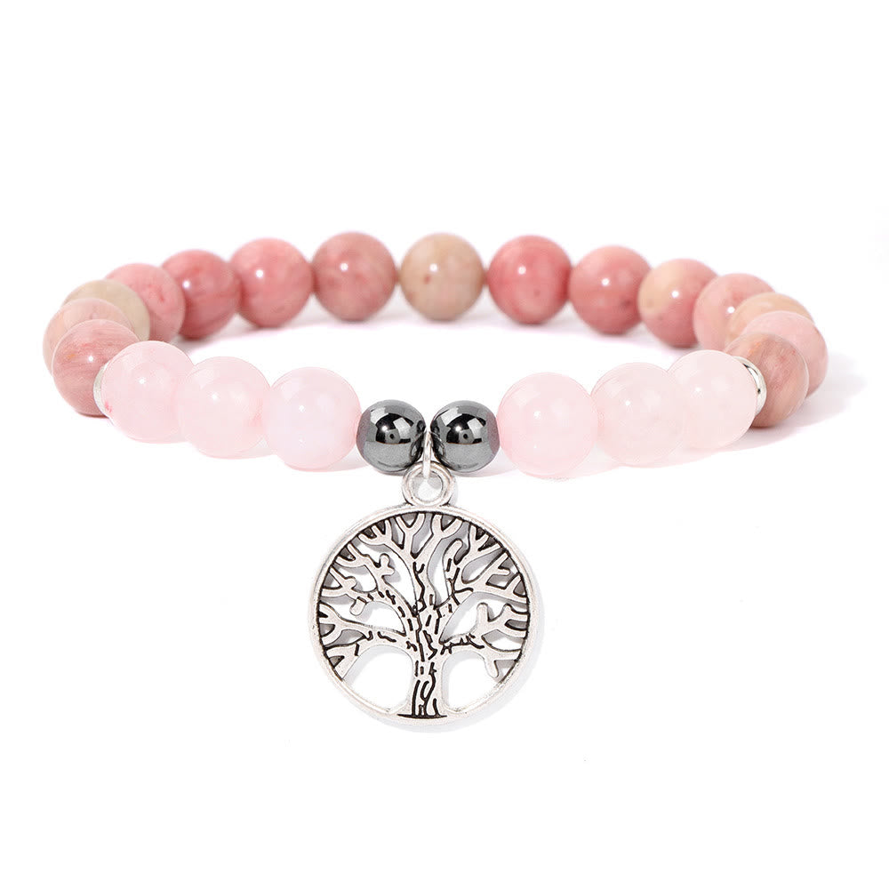 Natuurlijke Kristal Armband Levensboom Mila