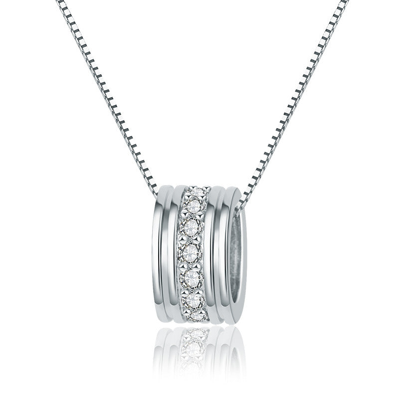 Dames Halsketting met Zirkonia Hanger Elegante Sieraden