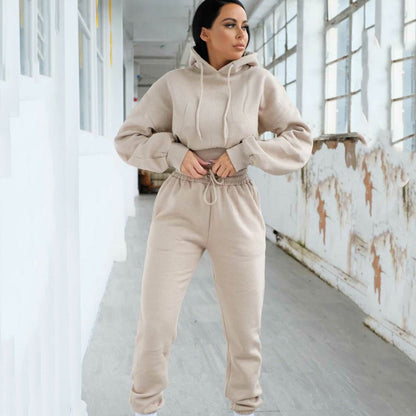 Dames Jogging Set Sportief Met Capuchon Trui en Jogger - Mode Vibes