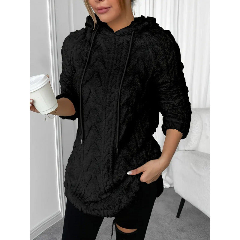 Dames Gebreide Hoodie Trendy met Structuur