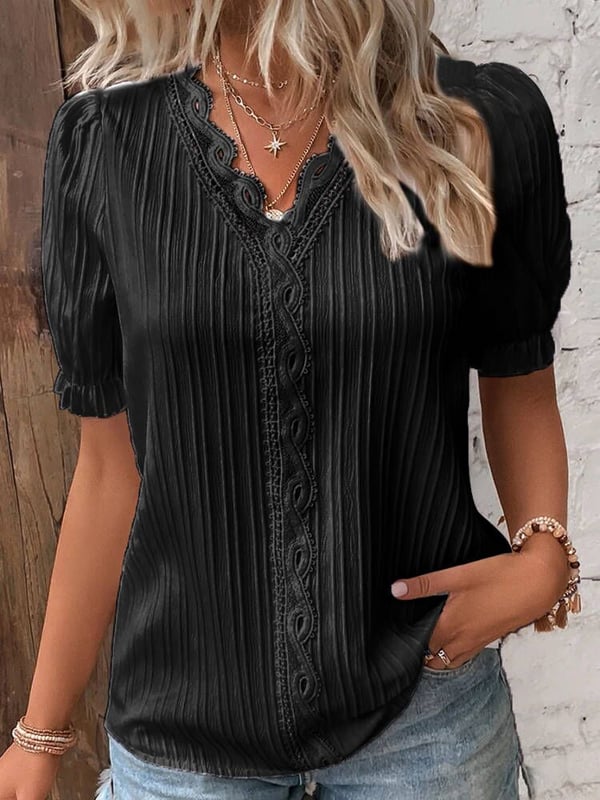 Clarisse Elegante Kanten Blouse voor Stijlvolle Dames