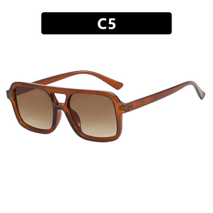 Dames Zonnebril Aviator Stijl met Kleurige Glazen