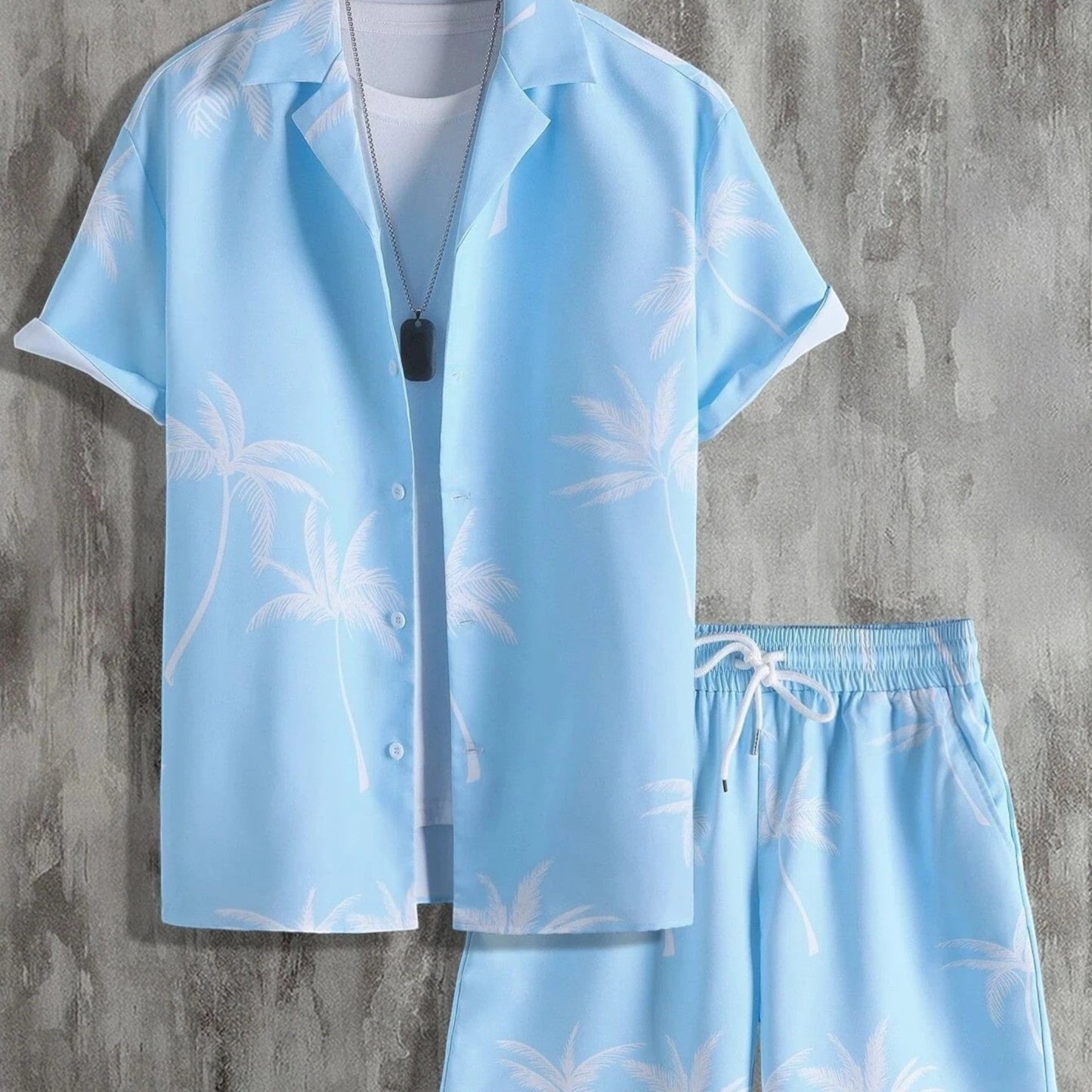 Jorden | Set Estivo a 2 Parti con Camicia Tropicale e Pantaloncini Coordinati 3