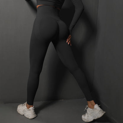 Dames Sportlegging Hoge Taille Elastisch Zwart