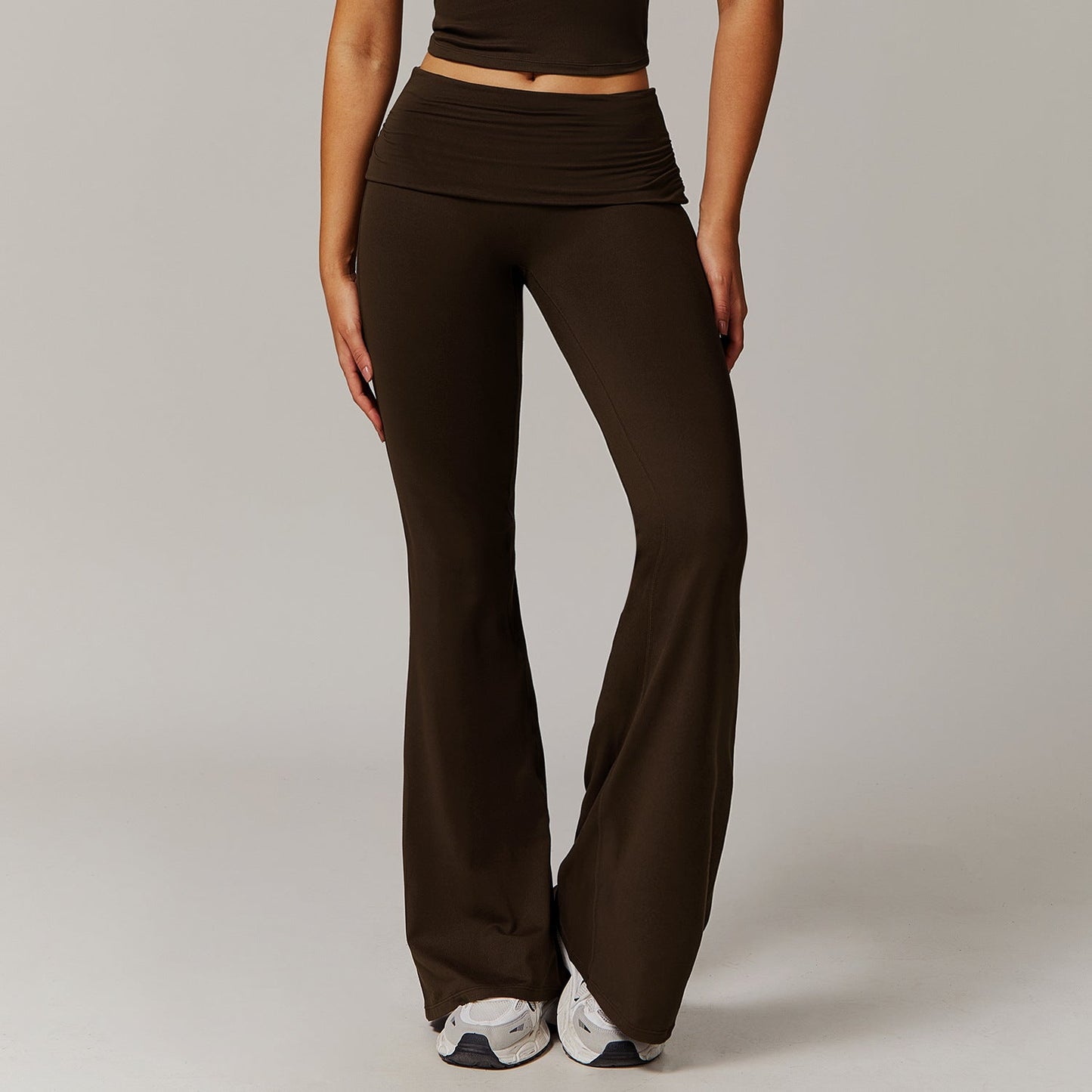 Yoga Broek Dames Comfortabel Hoge Taille Flared Sportbroek