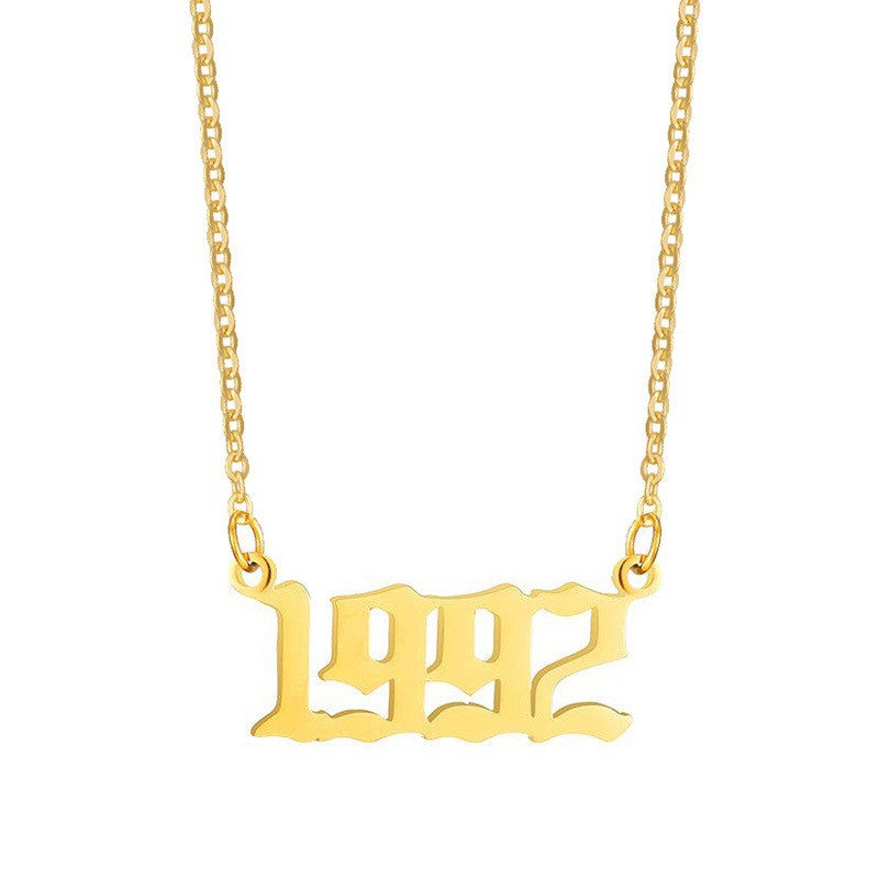 Gouden Ketting voor Dames 18K RVS Met Jaarsteen Lammy