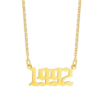 Gouden Ketting voor Dames 18K RVS Met Jaarsteen Lammy