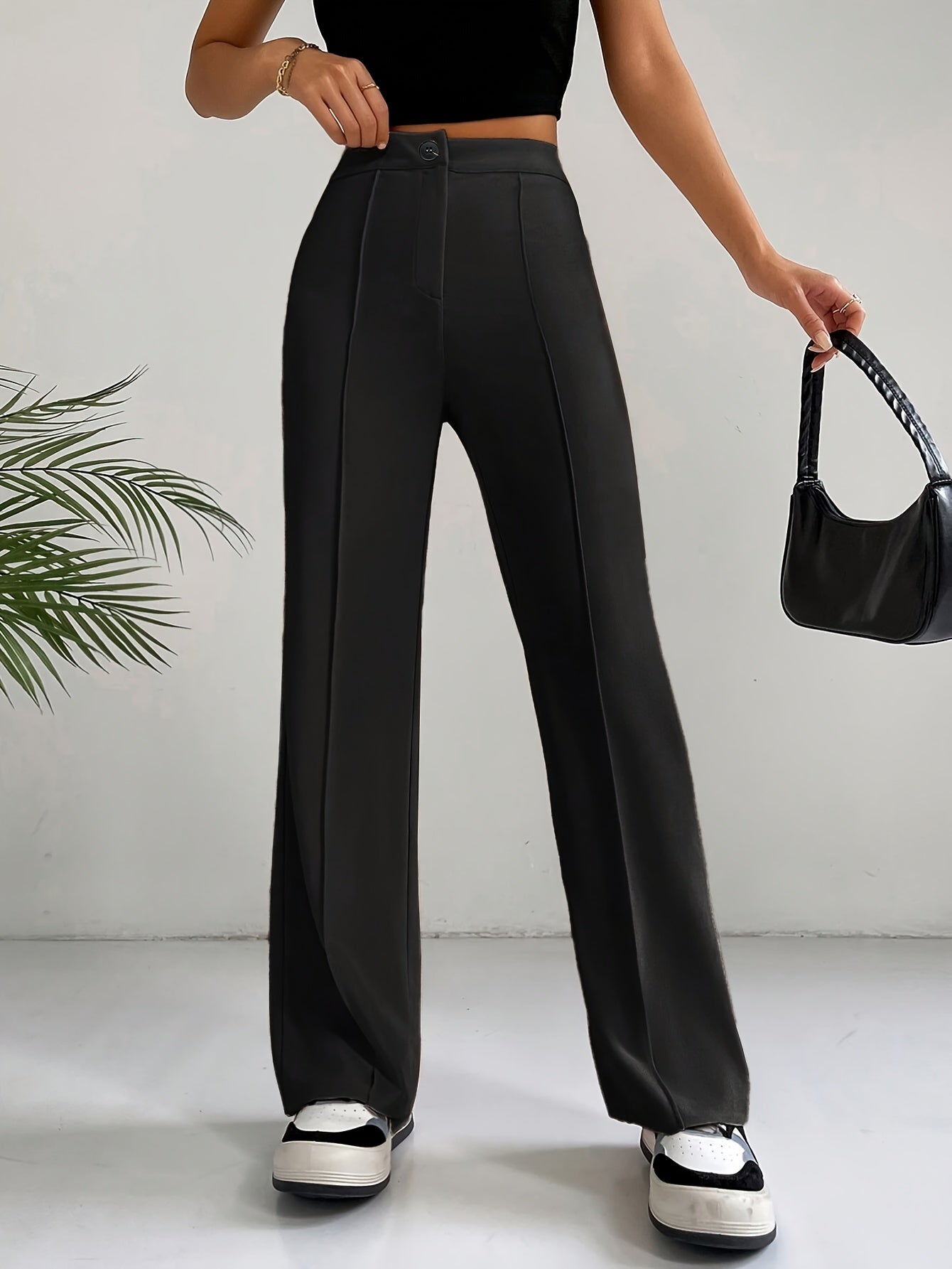Damesbroek Hoge Taille Plissé Zomerbroek voor Vrouw - Mode Vibes