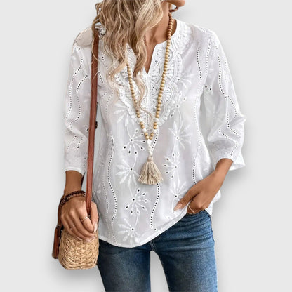 Dames Blouse Lichtgewicht Losse Pasvorm - Mode Vibes
