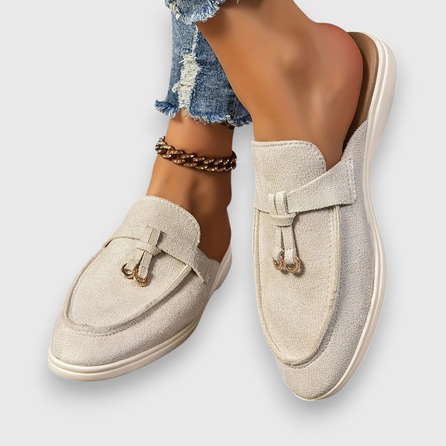 Dames Loafers Open Hak Suède Stijlvol - Mode Vibes
