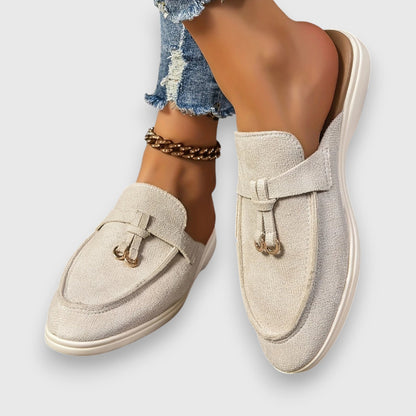 Dames Loafers Open Hak Suède Stijlvol - Mode Vibes
