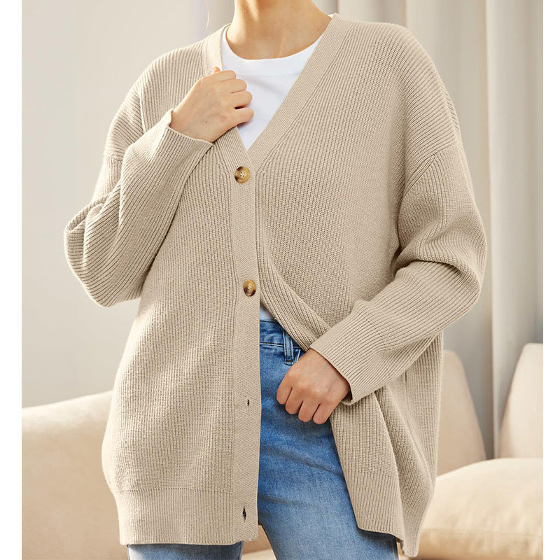 Dames Vest Zacht Gebreid met Knopen Elegante Stijl