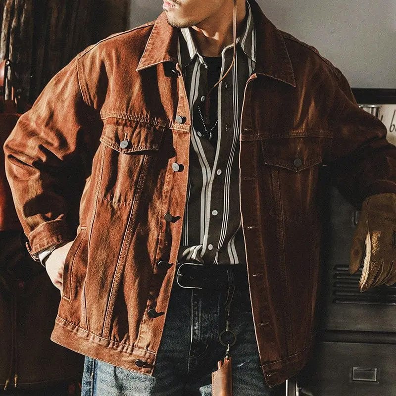 Vintage Denim Jas voor Heren
