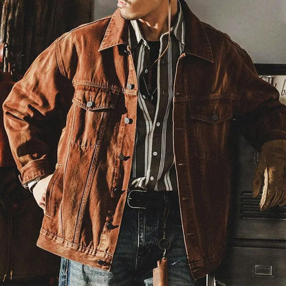 Vintage Denim Jas voor Heren
