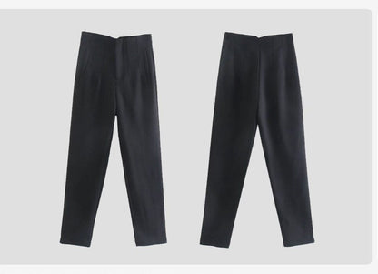 Stijlvol en Comfortabel: Ontdek de Hooggetailleerde Broek