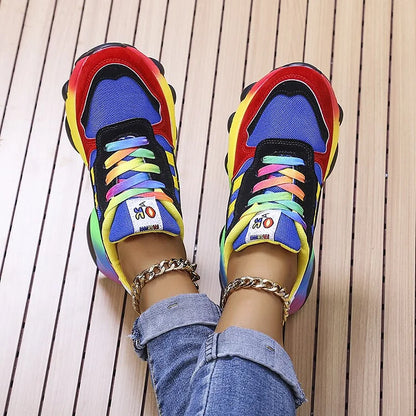 Orthopedische Regenboogschoenen voor Dames – Comfort & Stijl
