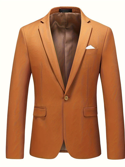 Heren Blazer Effen Klassiek Formal Design