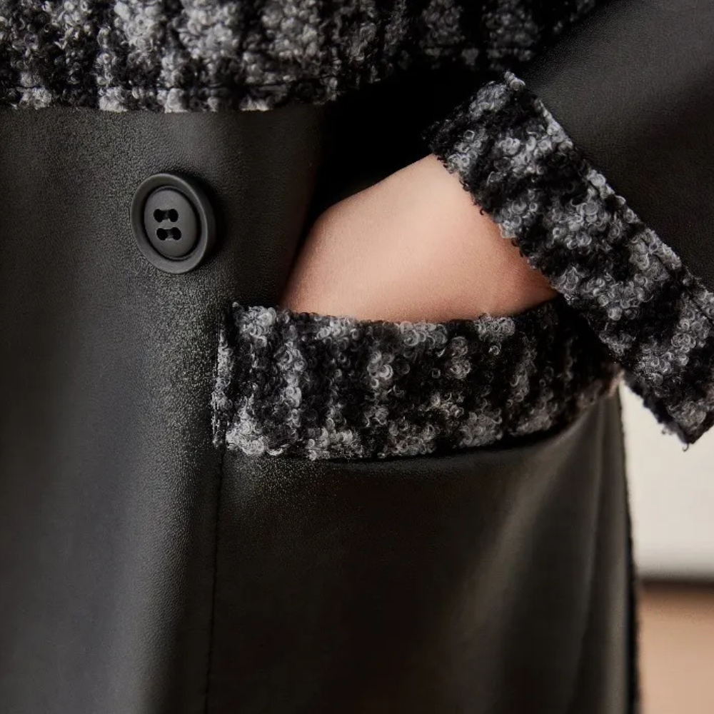 Damesjas Warm Zwart Luxe Renée