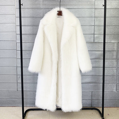 Dames Faux Fur Jas Trendy Elegante Stijlvolle Coat