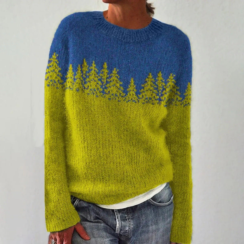 Dames Trui Nordic Motief Warm en Stijlvol