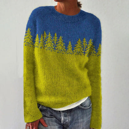 Dames Trui Nordic Motief Warm en Stijlvol