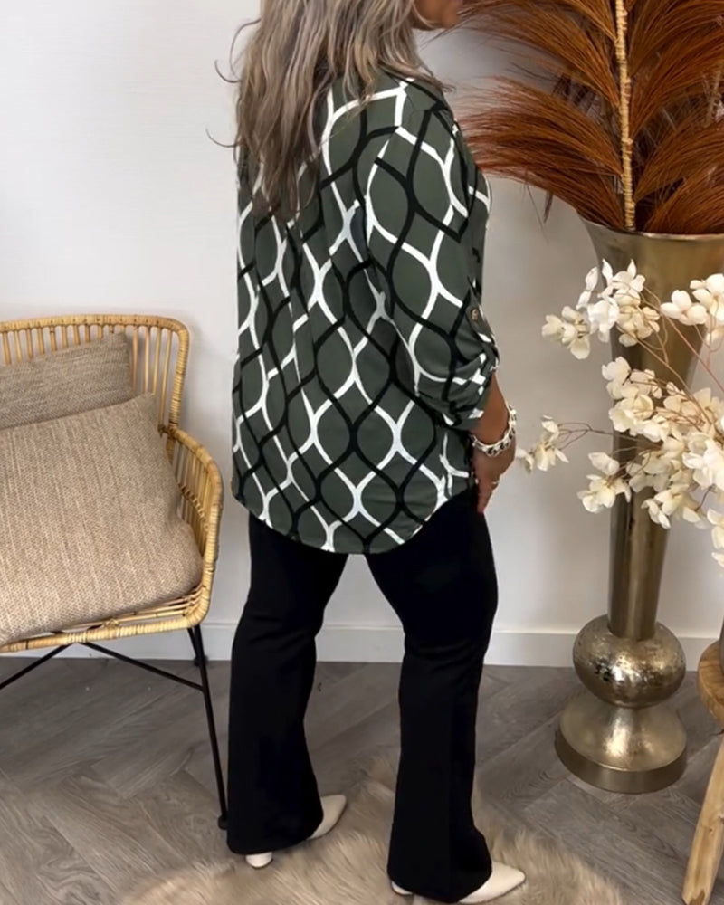 Dames Blouse Casual Losse Pasvorm