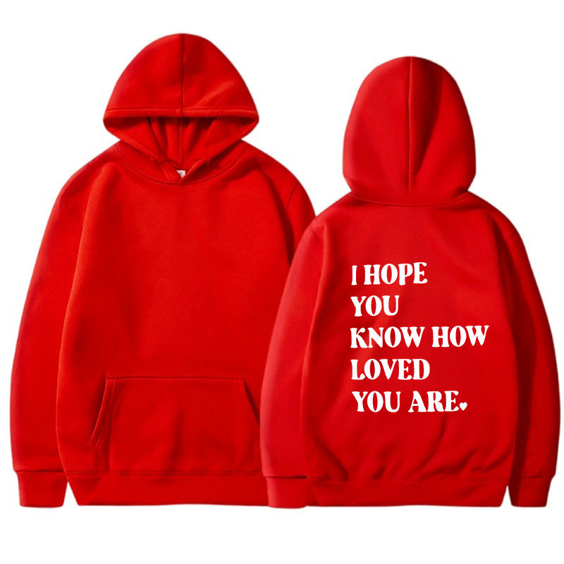 Dames Hoodie Self Love Text Print Zwart Trendy