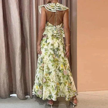 Vrouwelijke Jurk met Bloemenprint Zomerjurk
