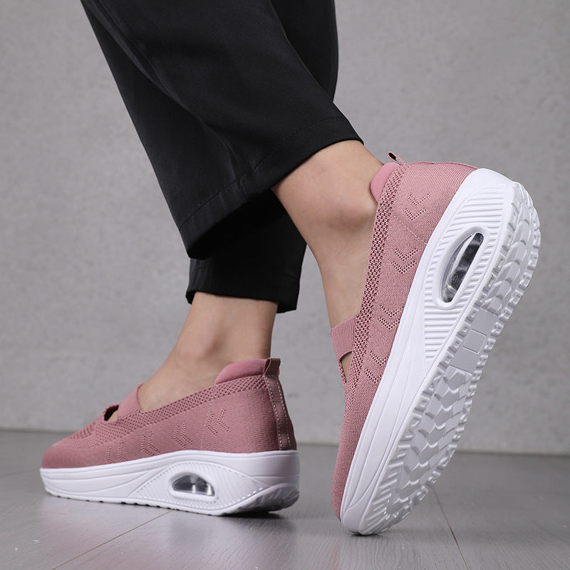 Dames Comfortabele Orthopedische Sneaker Wedge Ballerina