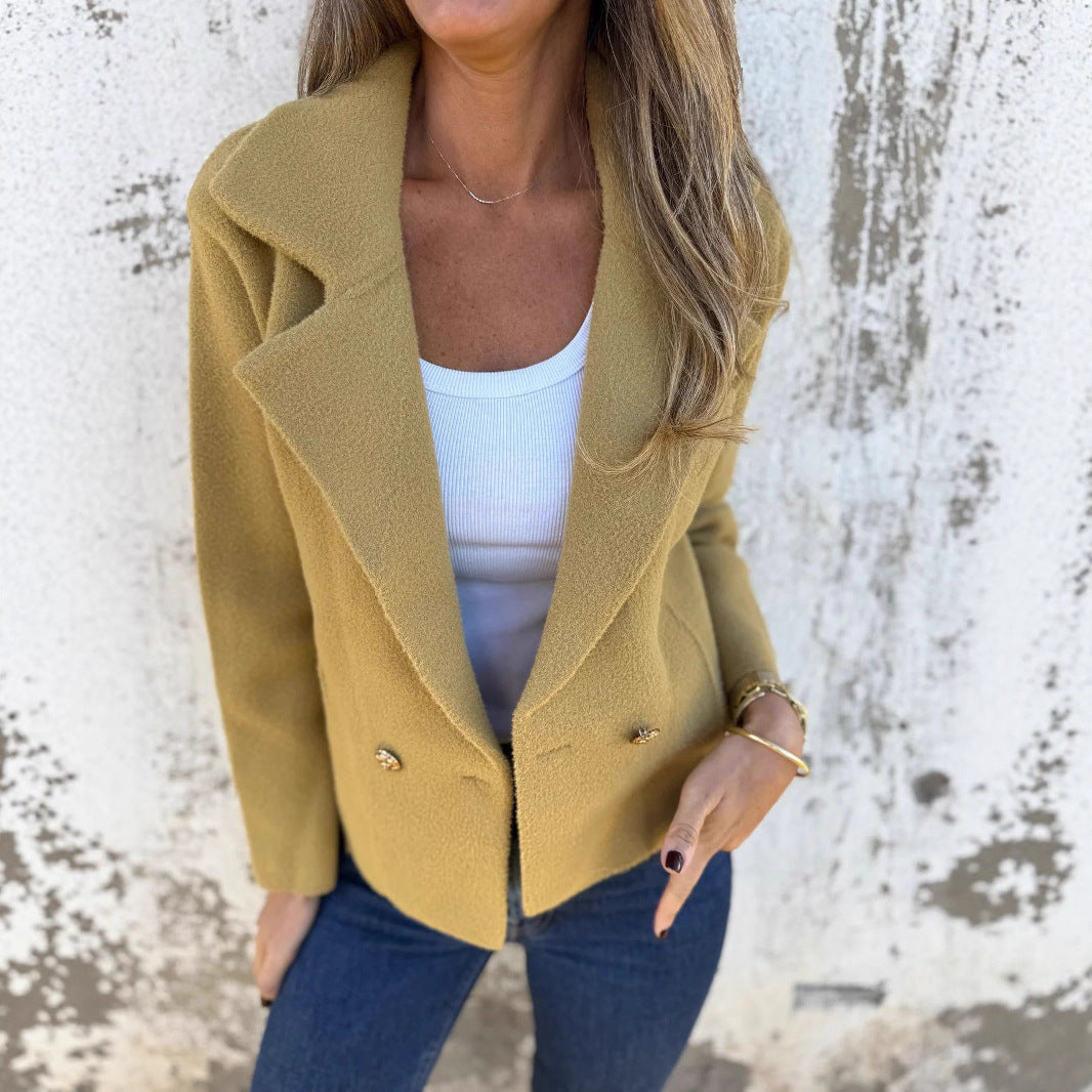 Dames Blazer Jas Stijlvol Met Knopen Zwart Bexley