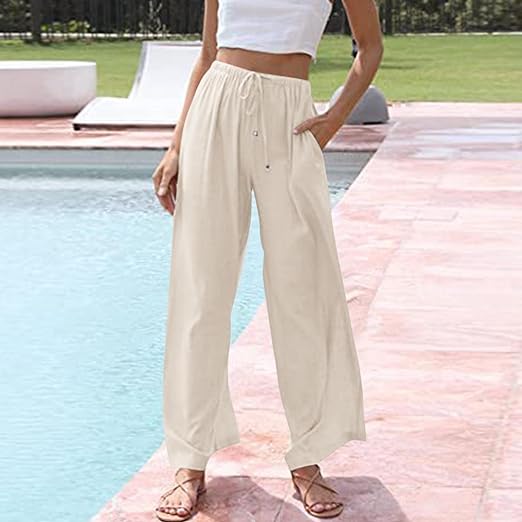 Vrouwen Broek Katoen Linnen Zomerkleding
