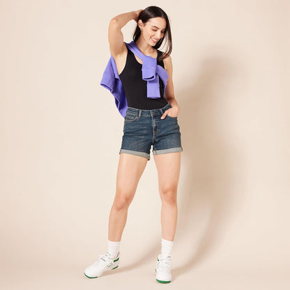 ModeMeisje Denim Short voor Trendbewuste Vrouwen