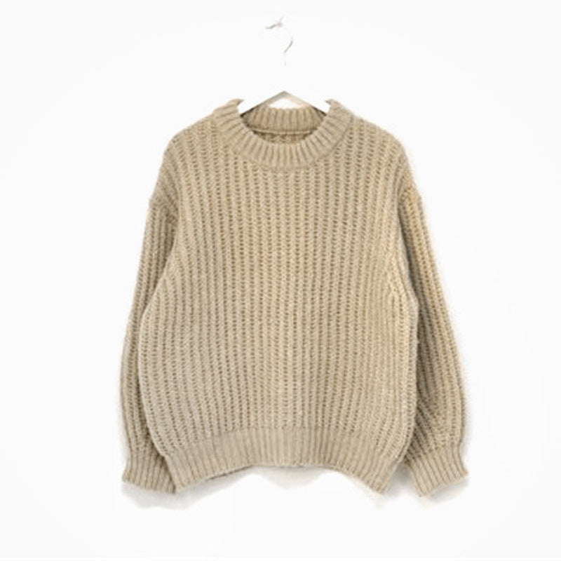 Dames Grof Gebreide Oversized Trui Trendy Modieus