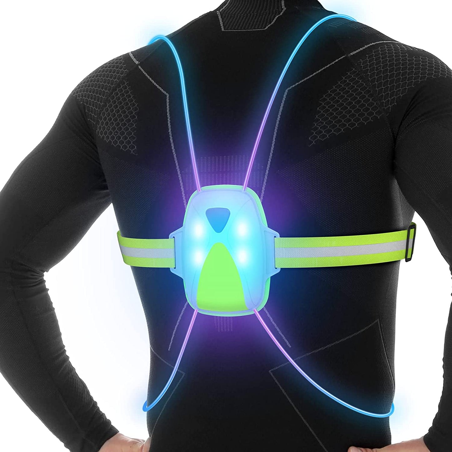 Reflecterend Hardloopvest LED Veiligheidsvest voor Avondrennen