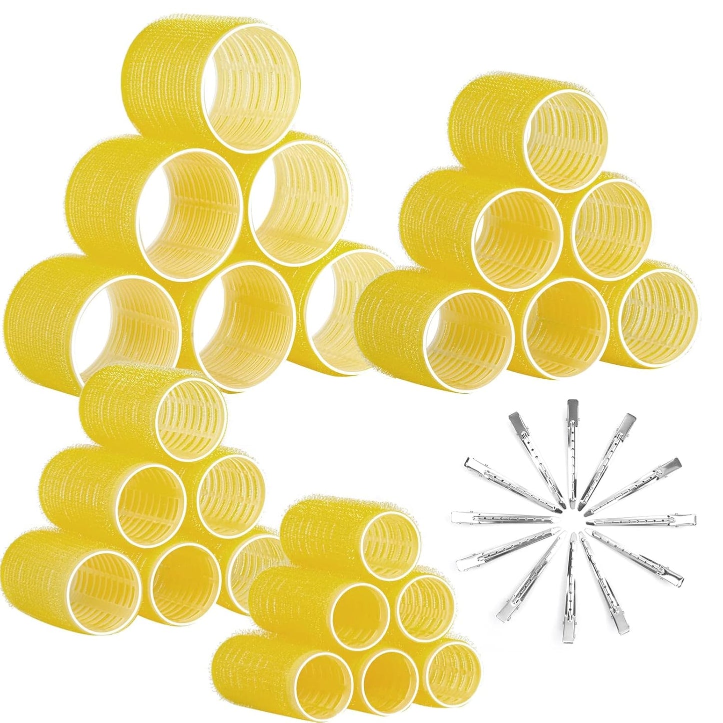 Haarrollen Set Zelfklevend Multikleurig voor Krullen