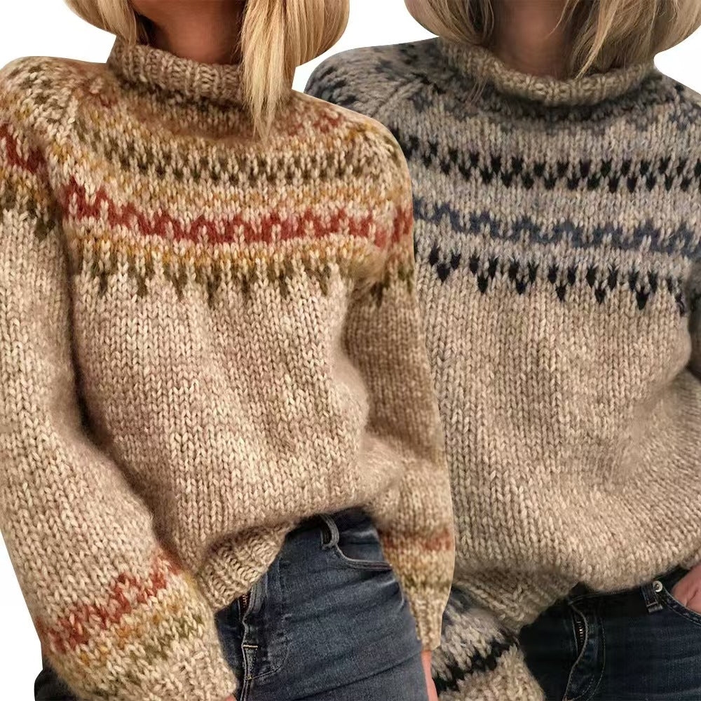 Dames Coltrui Noors Motief Warm en Trendy
