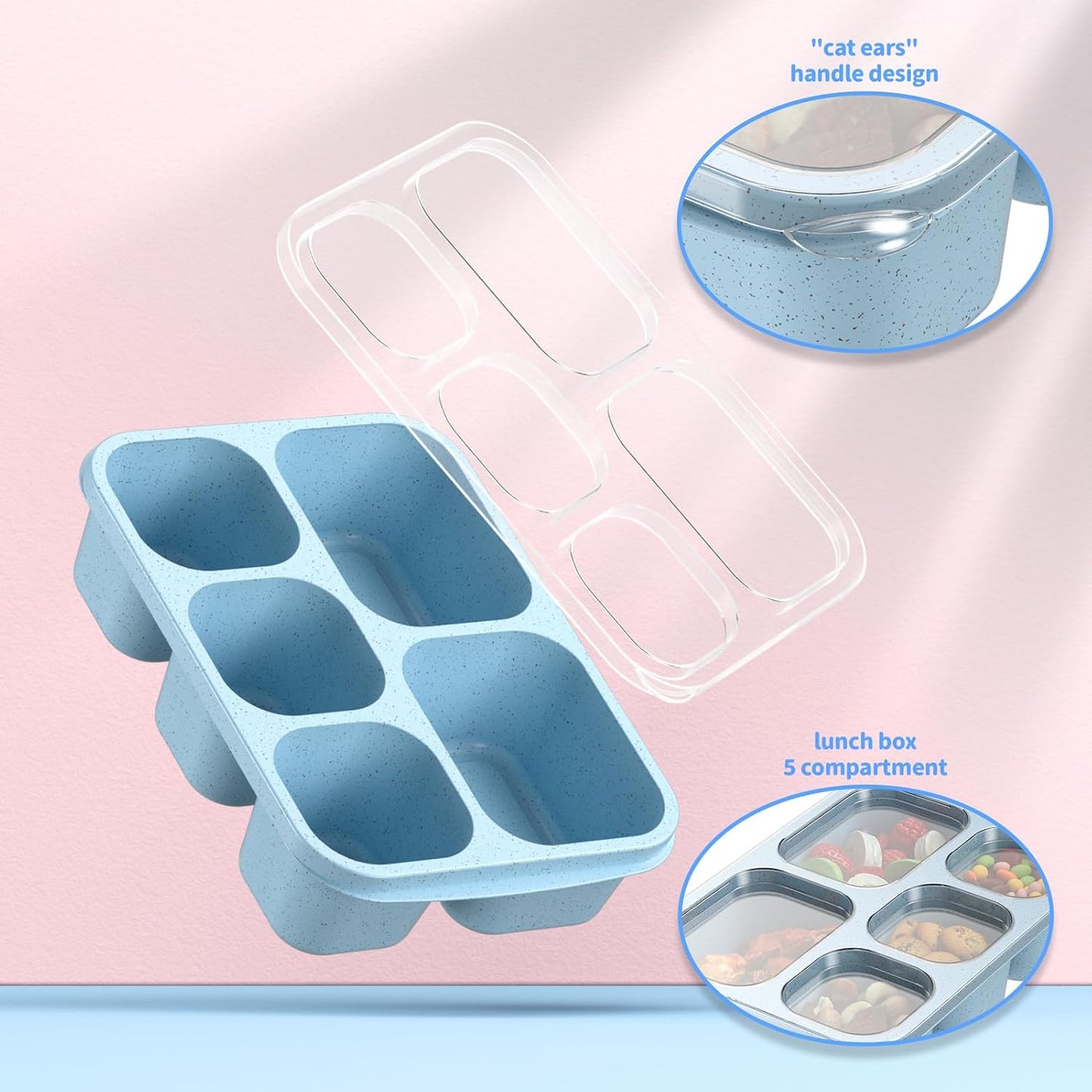 Bento Doos Maaltijdboxen 4-Stuks Set voor Eenvoudige Maaltijdbereiding