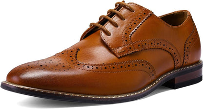 Herenschoenen Wingtip Klassiek Leer Zwart