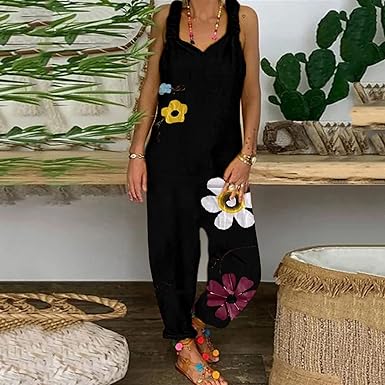 Jumpsuit Bloemenprint Zonder Rug Zomerjurk