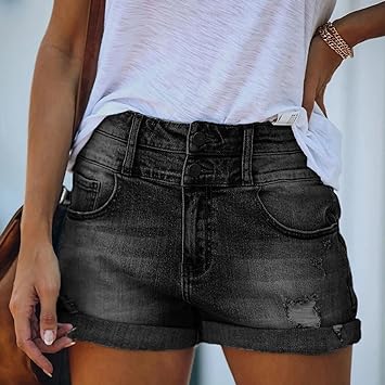 Gescheurde denim shorts voor dames