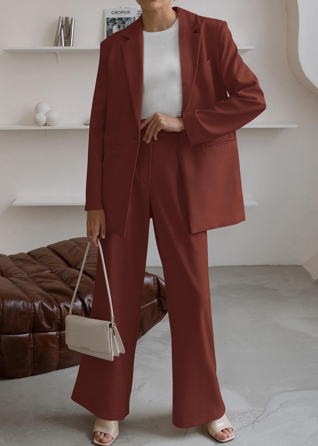 Dames Blazer Set met Broek Pantalon