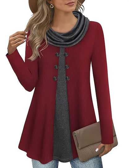 Dames Sweatshirt Colorblock Pullover Zacht en Stijlvol