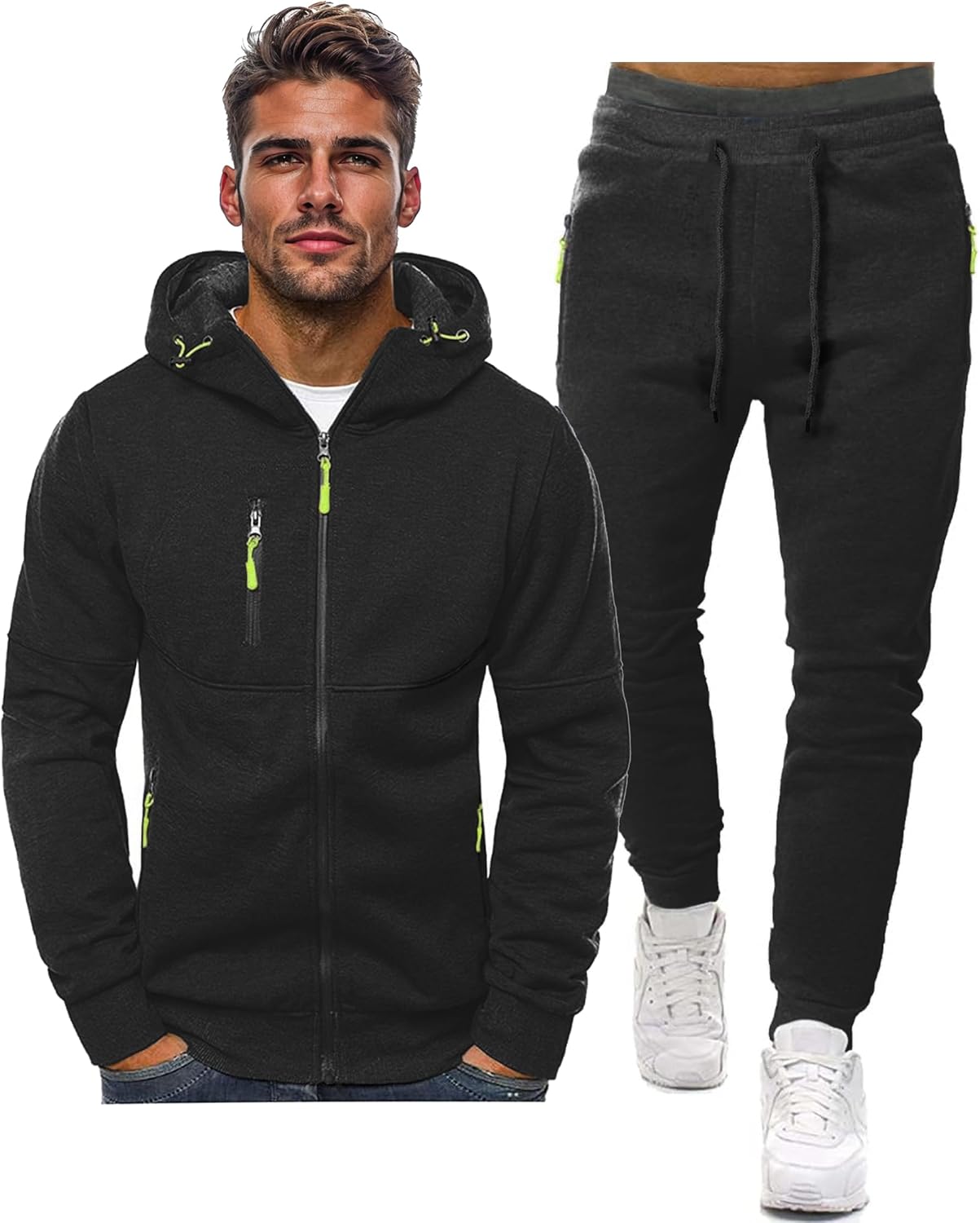 Heren Trainingspak Comfortabel Sport Broek en Jacket