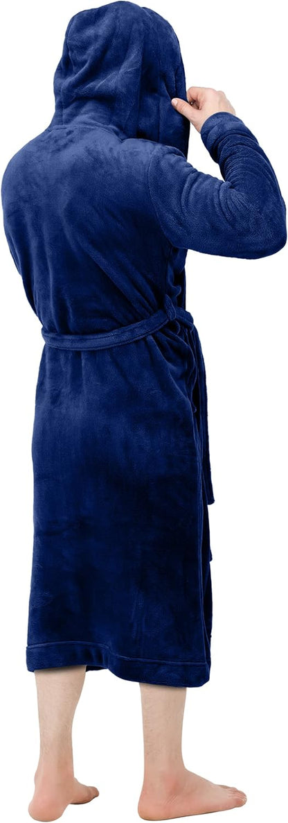 Heren Fleece Badjas Zacht en Warm