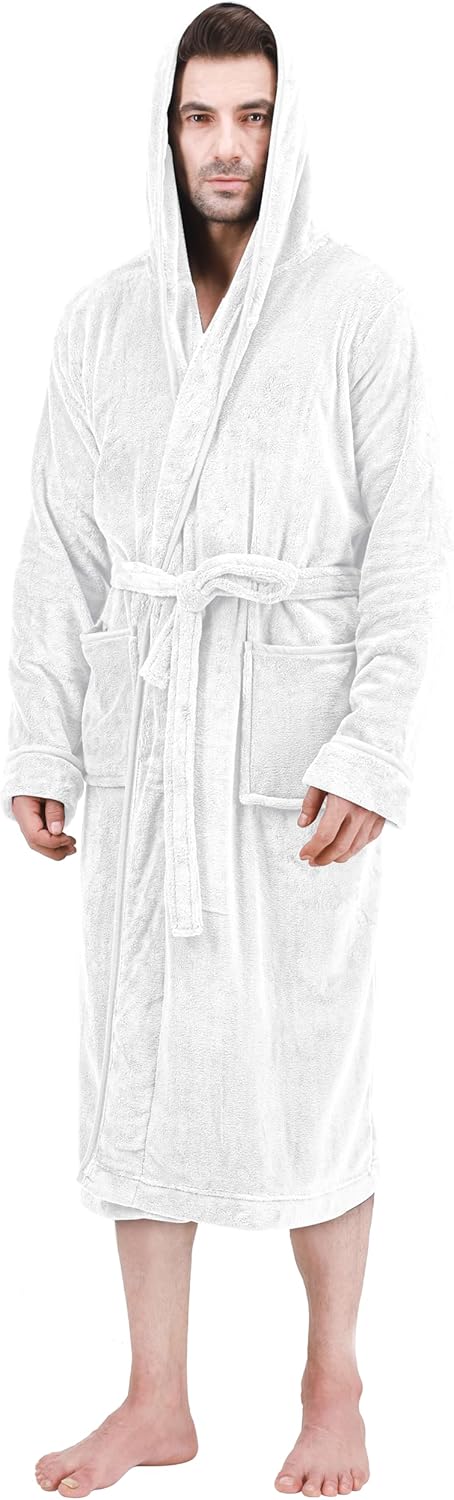Heren Fleece Badjas Zacht en Warm