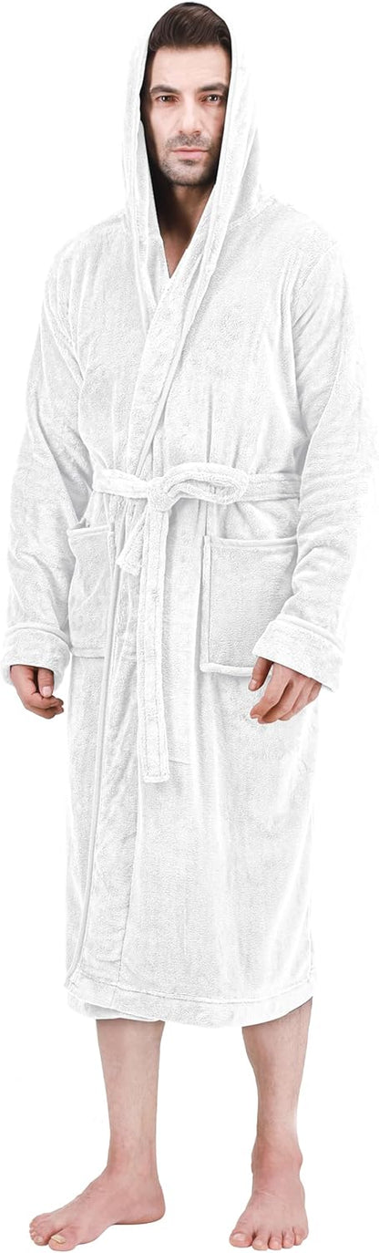 Heren Fleece Badjas Zacht en Warm