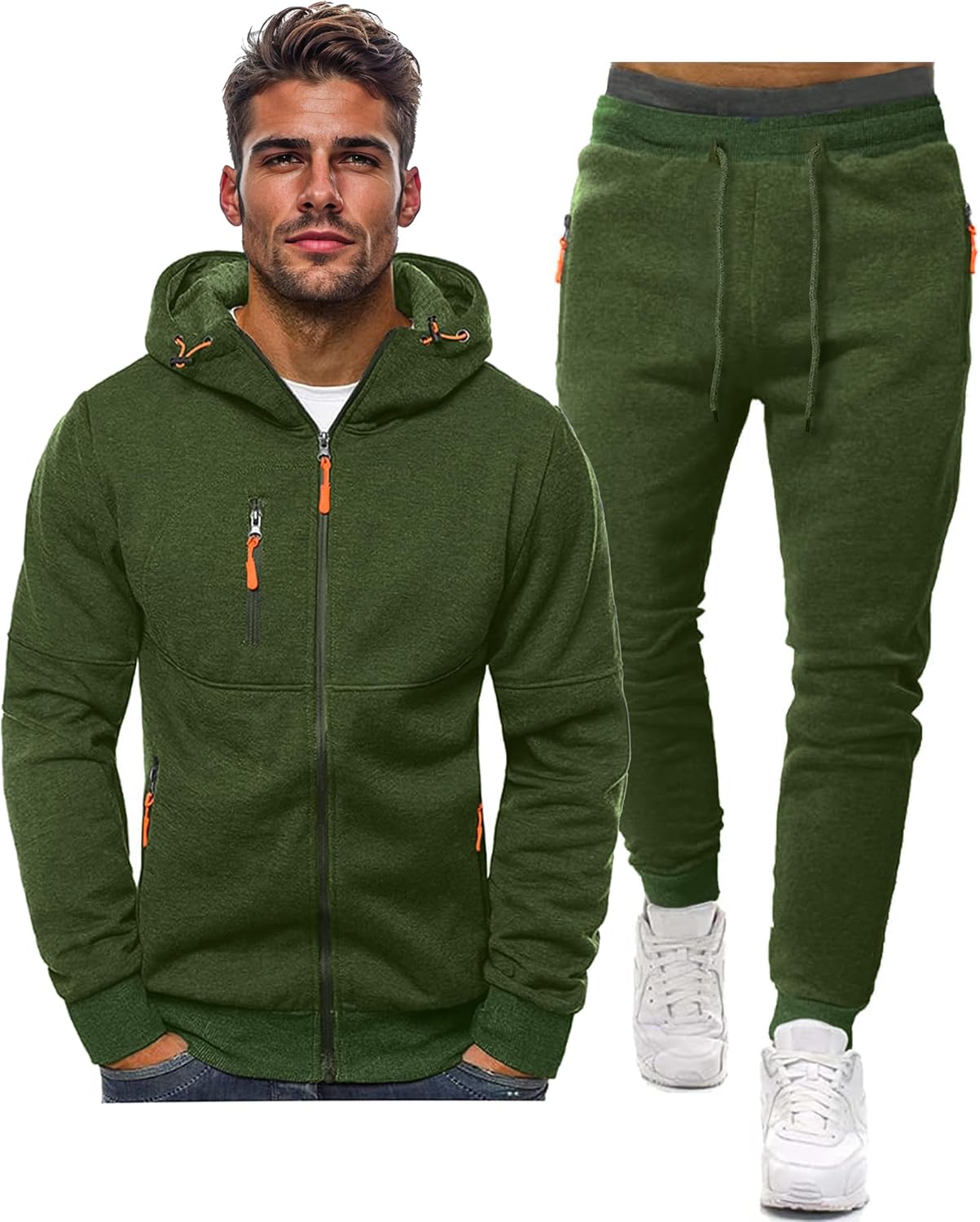 Heren Trainingspak Comfortabel Sport Broek en Jacket
