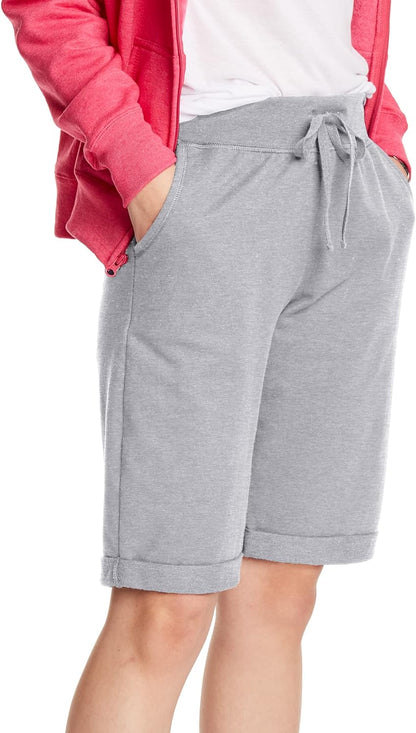 Bloeiende Bloemen Dames French Terry Bermuda Short